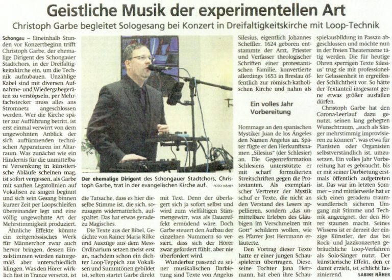 Geistliche Musik der experimentellen Art